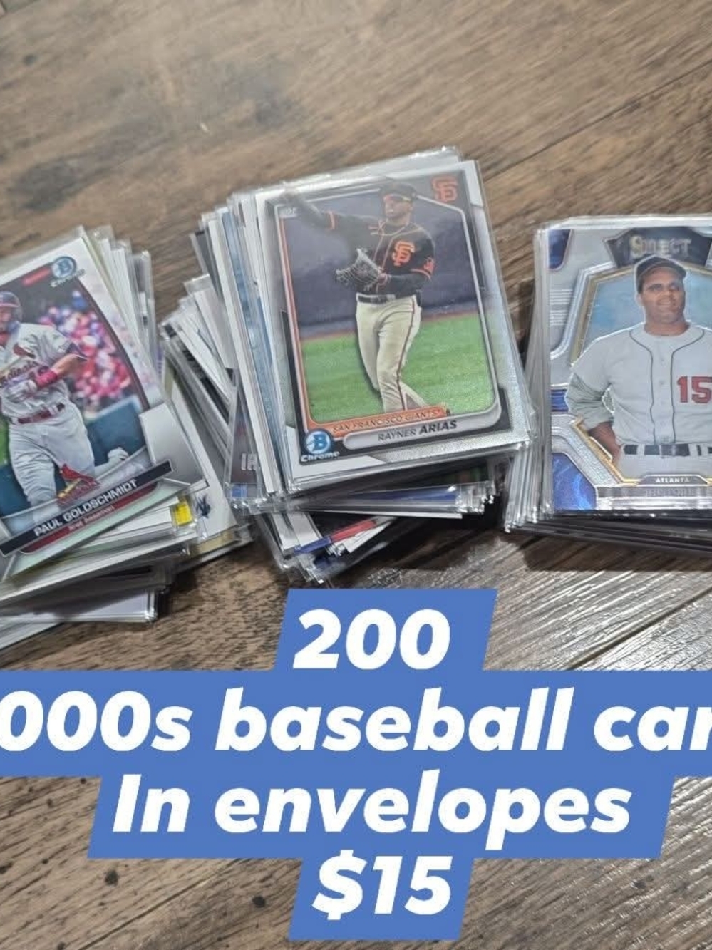 Source Unknown Baseball Card Lot - Blue, White, Black
